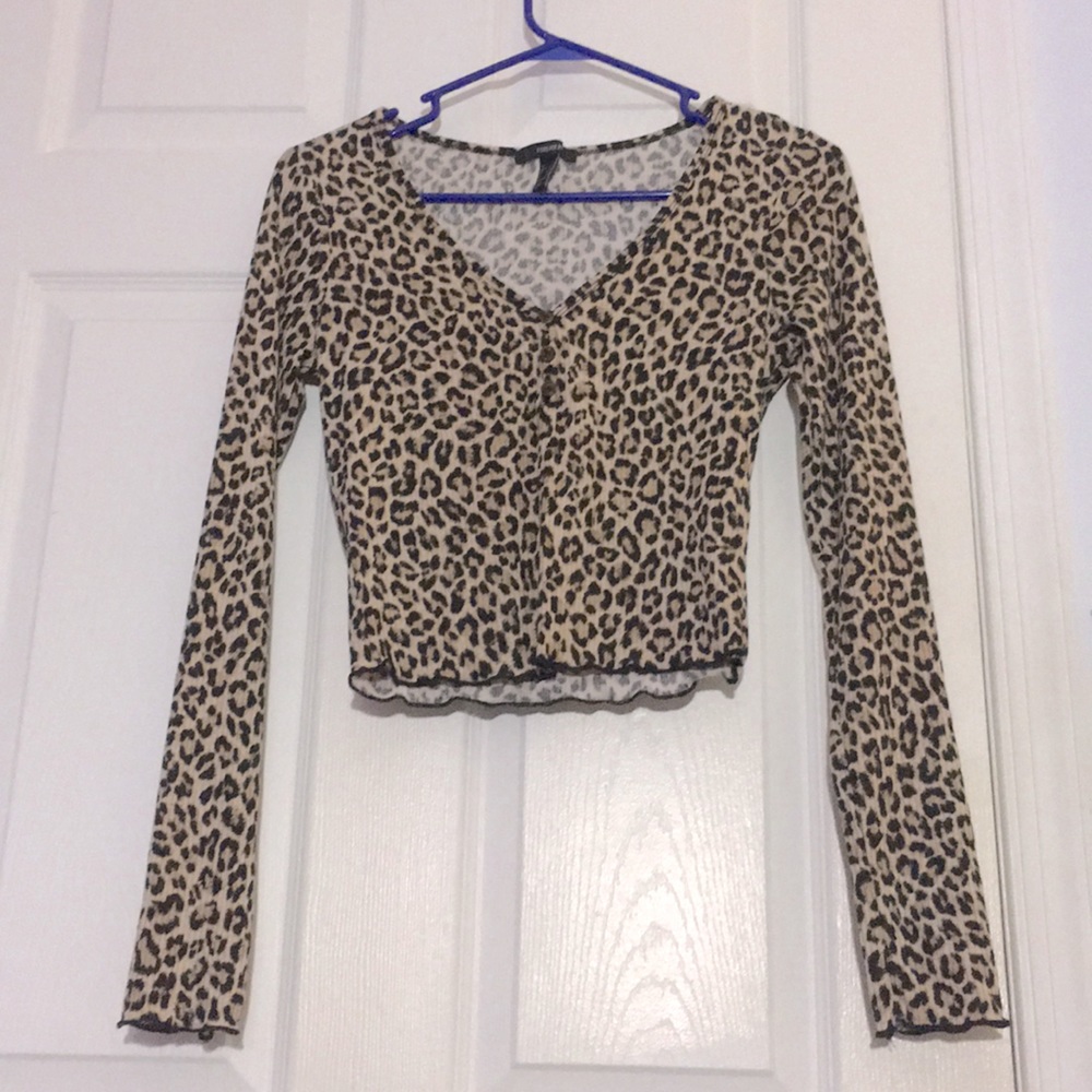 Cheetah-Print Blouse